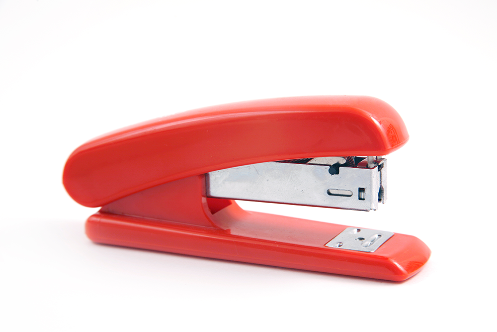 Red stapler