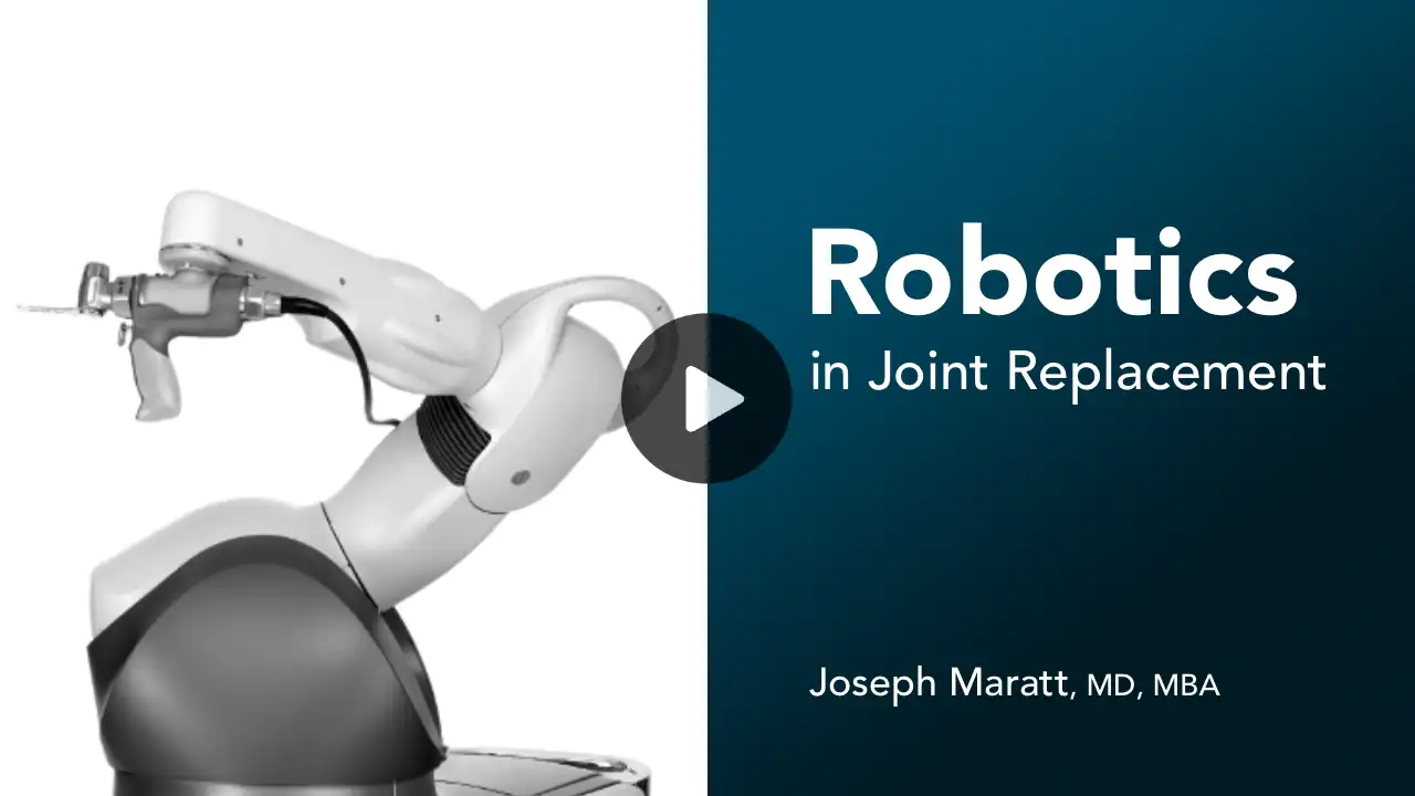 Robotics in joint replacement